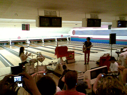 white stripes bowling